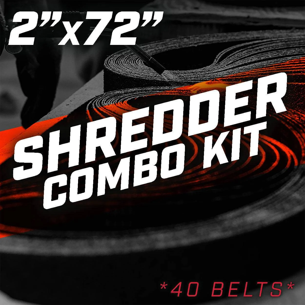 2" x 72" Shredder Belt Combo Pack (60 grit & 120 grit) - Image 2