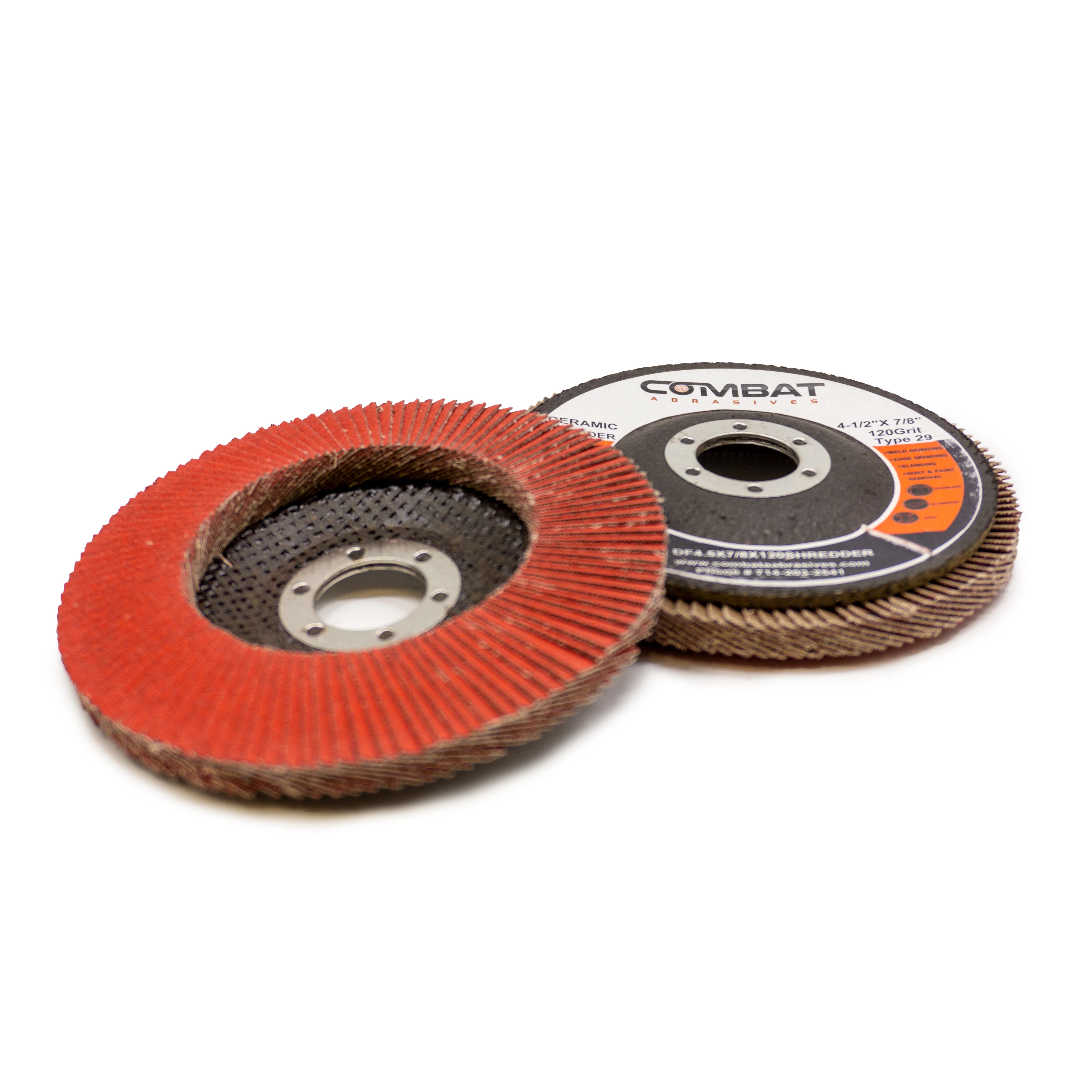 4-1/2" x 7/8" High Density Ceramic Flap Disc, Type 29 (36-120 Grit) - Image 10