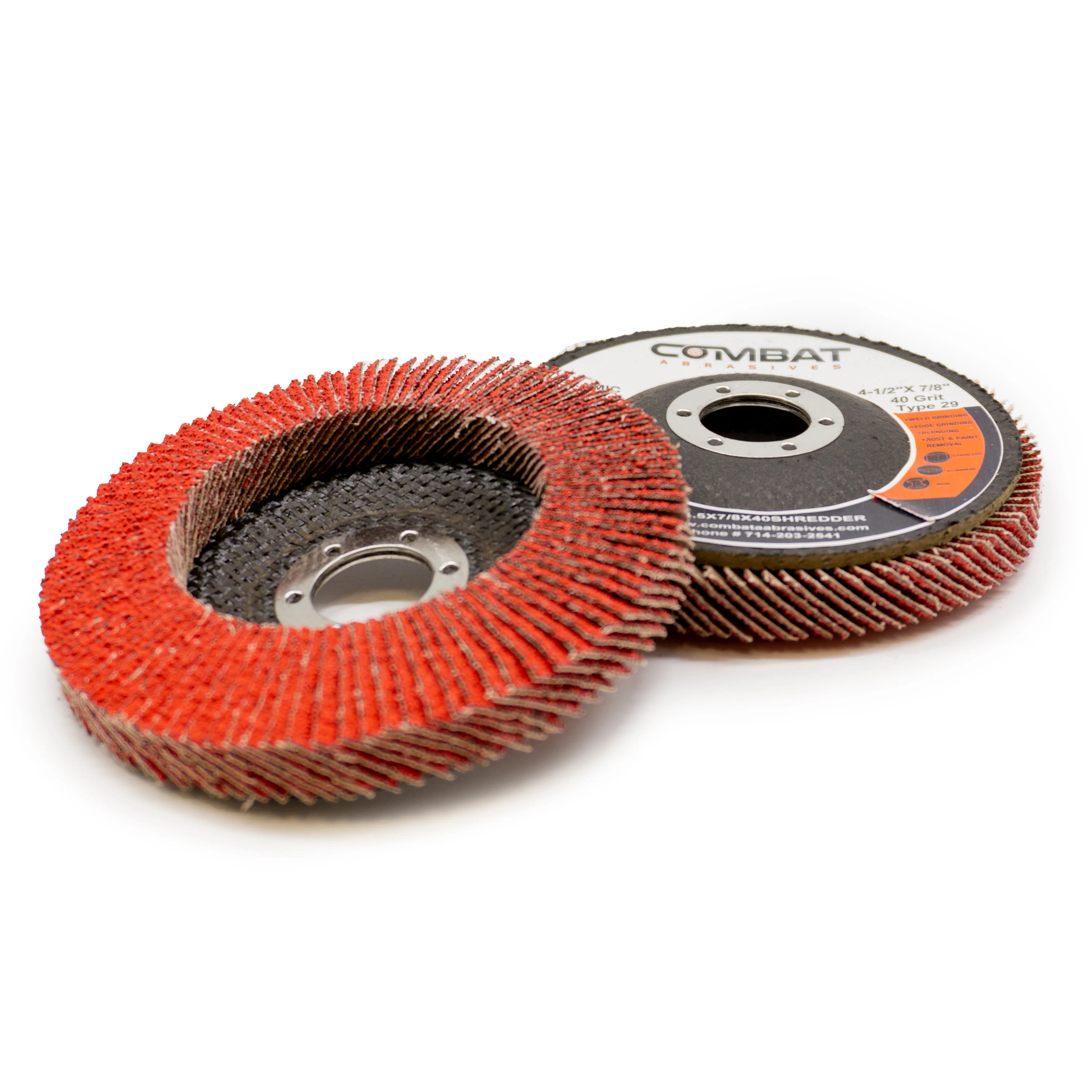 4-1/2" x 7/8" High Density Ceramic Flap Disc, Type 29 (36-120 Grit) - Image 7