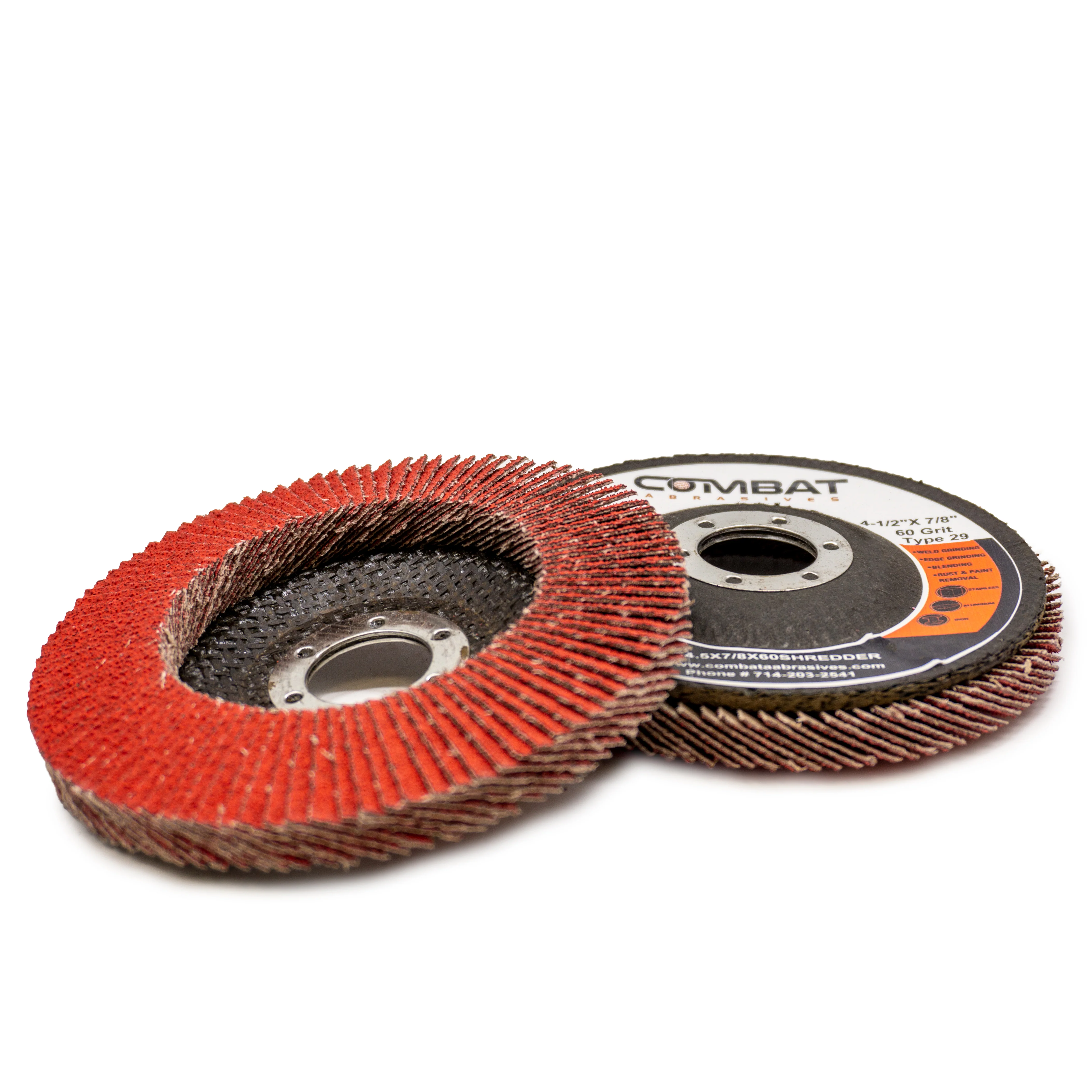 4-1/2" x 7/8" High Density Ceramic Flap Disc, Type 29 (36-120 Grit) - Image 8