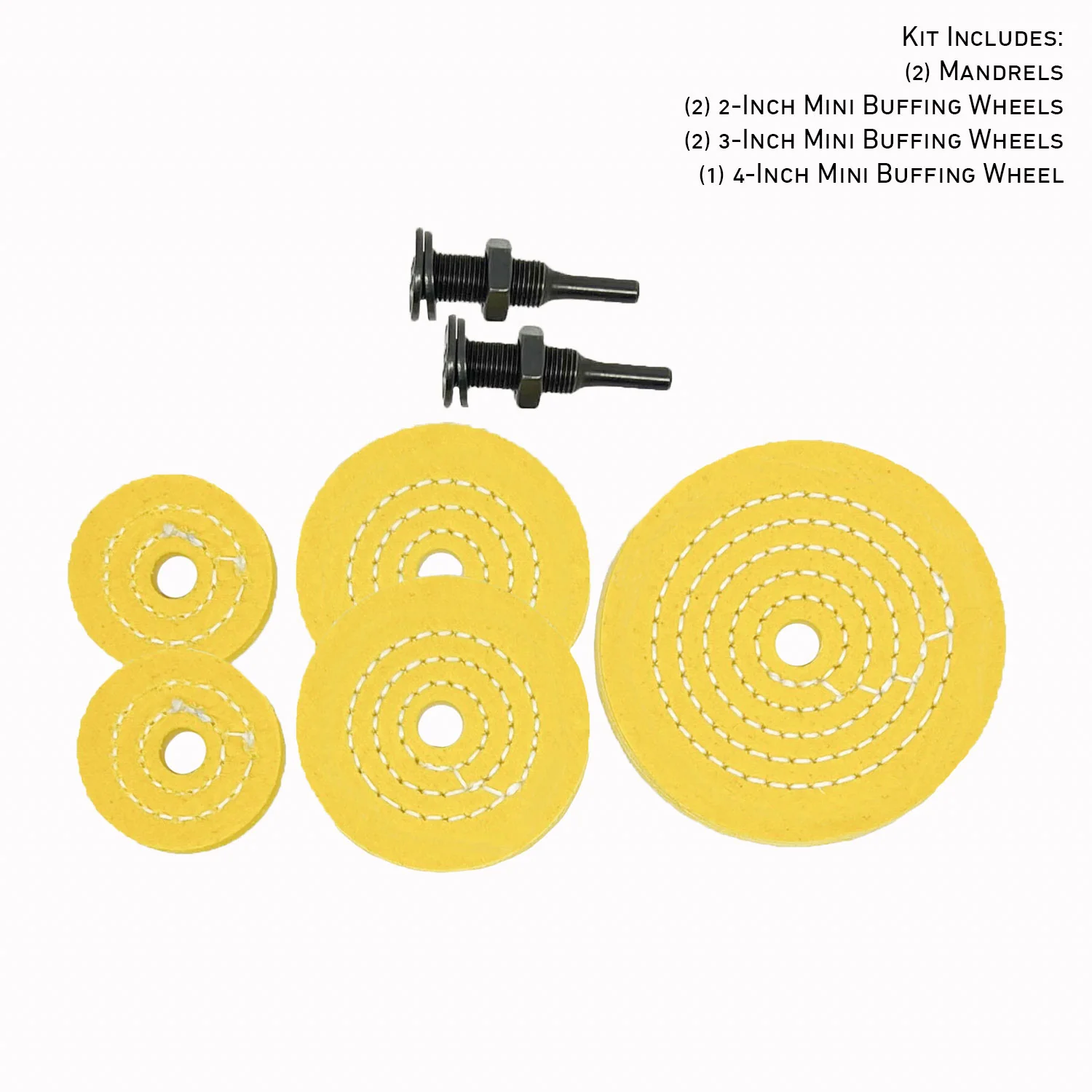 Mini Buffing Wheels (1/2" Arbor Hole) - Image 2