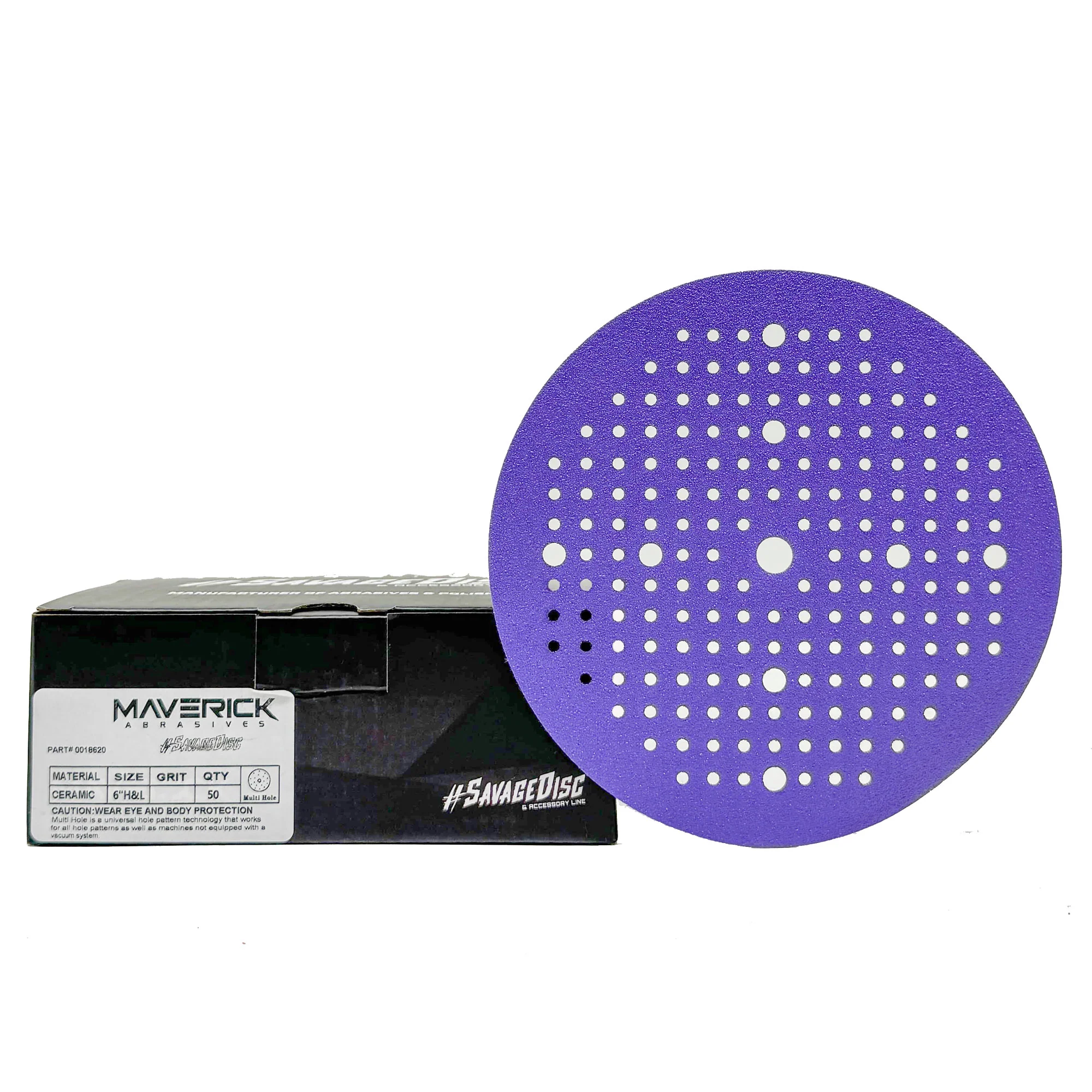 SAVAGE Ceramic Sanding Discs | 5" & 6" Hook and Loop, PSA Discs - Image 7